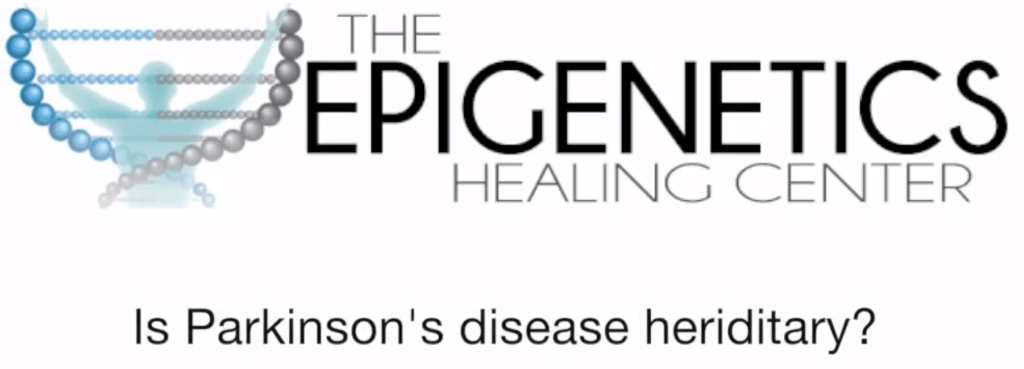 Logo with text: "Is Parkinson's disease hereditary?"