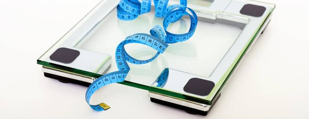 Measuring tape on a scale