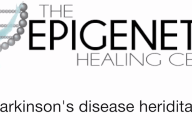 Logo with text: "Is Parkinson's disease hereditary?"