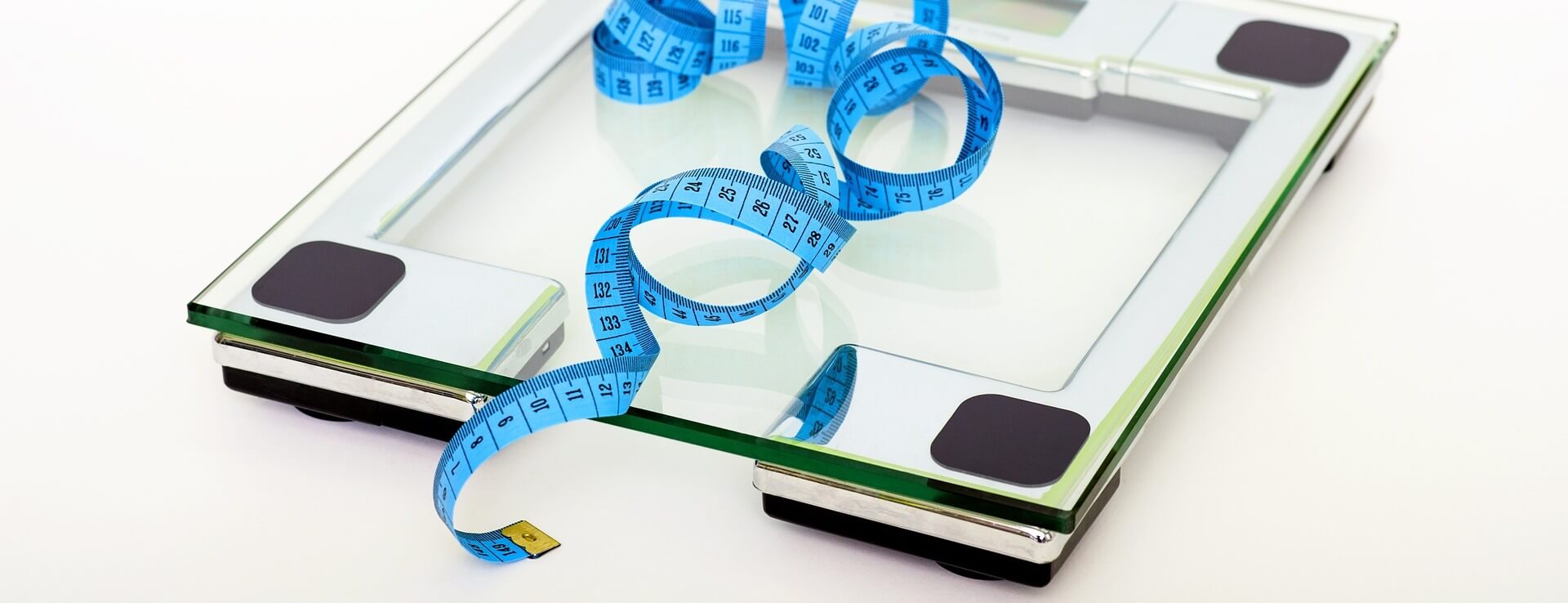 Measuring tape on a scale