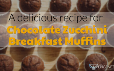 Chocolate zucchini breakfast muffins