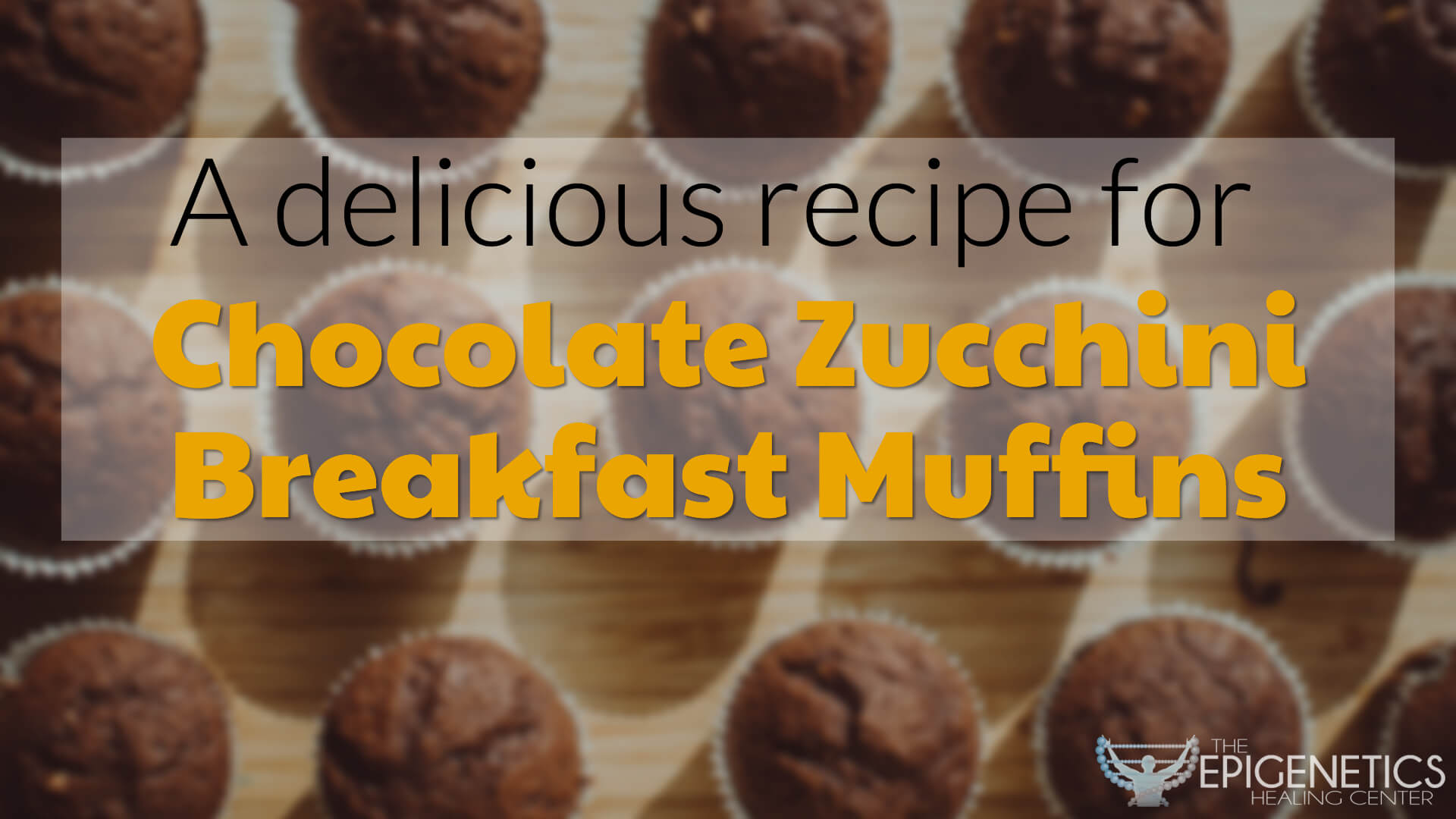 Chocolate zucchini breakfast muffins